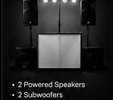 DJ event sound and lighting system